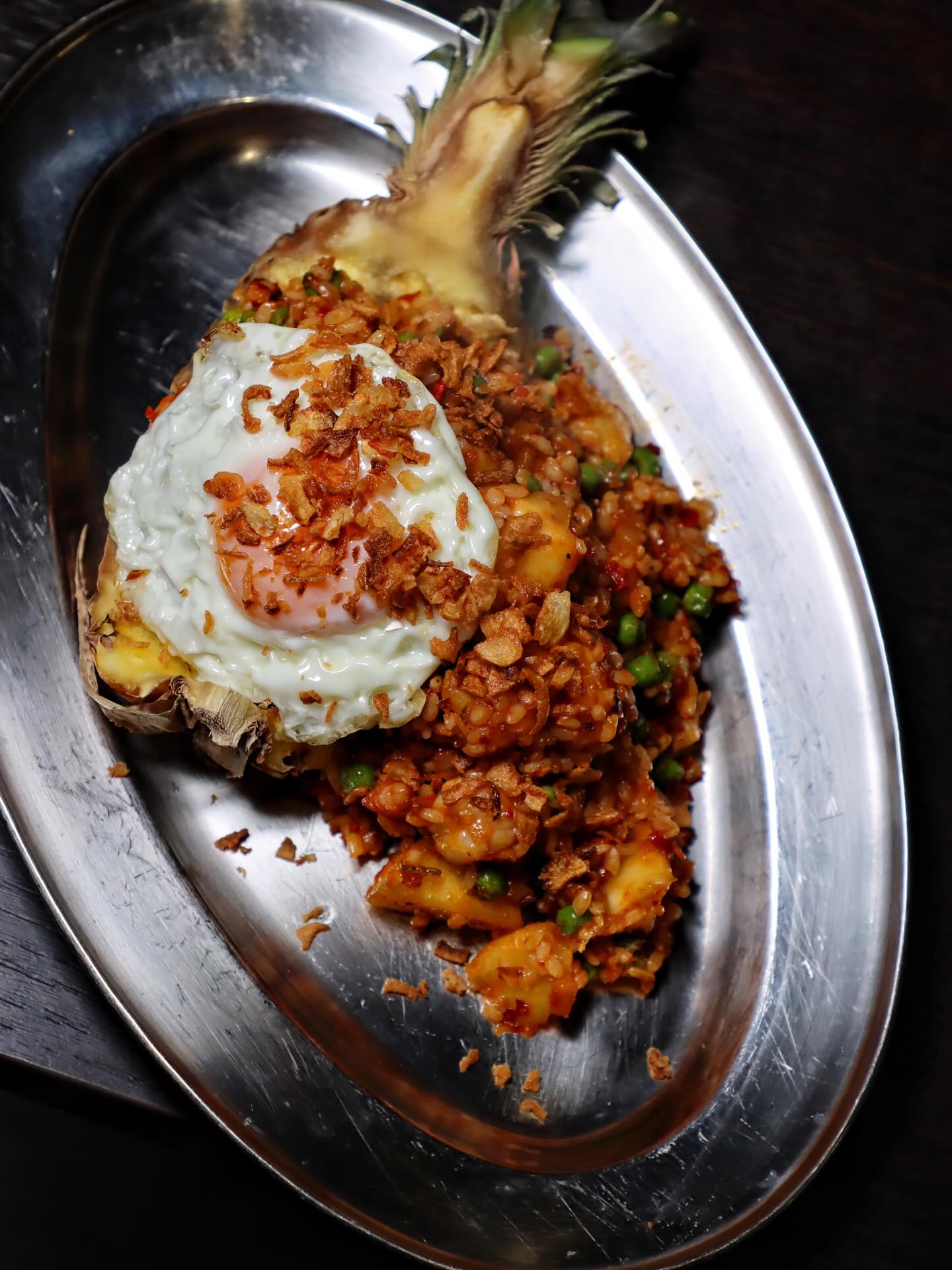 New to the menu and a favourite from holidaying around Thailand 🍍 

Pineapple and shrimp fried rice with a crispy fried egg

#Norwich
#NorwichFood
#NorwichRestaurants